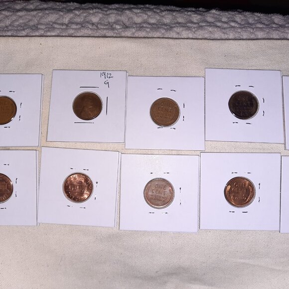 2 error pennies with mixed lot of flips - Picture 3 of 9